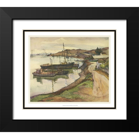 European Sketchbook II Black Modern Wood Framed Art Print with Double Matting by Abdy, Rowena Meeks
