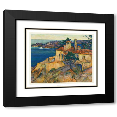 European Sketchbook IV Black Modern Wood Framed Art Print with Double Matting by Abdy, Rowena Meeks