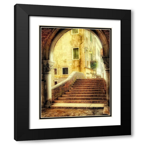 Italian Archway Black Modern Wood Framed Art Print with Double Matting by Head, Danny