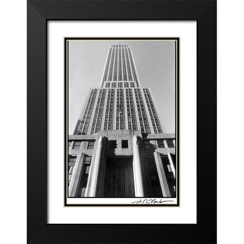 Empire State Building I Black Modern Wood Framed Art Print with Double Matting by DeNardo, Laura