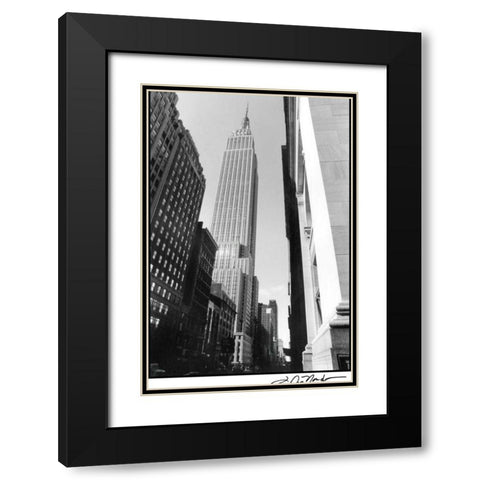 Empire State Building II Black Modern Wood Framed Art Print with Double Matting by DeNardo, Laura