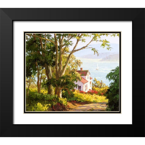 Bayside Digs Black Modern Wood Framed Art Print with Double Matting by Dertner, Erin