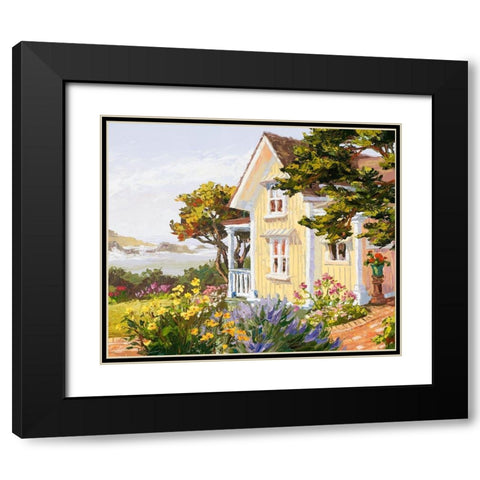 Victorian Seaside Haven Black Modern Wood Framed Art Print with Double Matting by Dertner, Erin