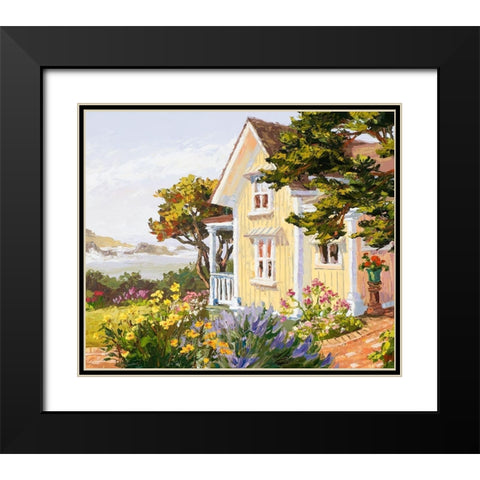 Victorian Seaside Haven Black Modern Wood Framed Art Print with Double Matting by Dertner, Erin