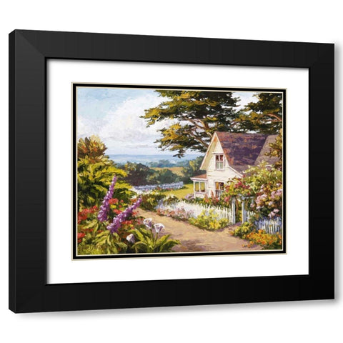 Tranquility Defined Black Modern Wood Framed Art Print with Double Matting by Dertner, Erin