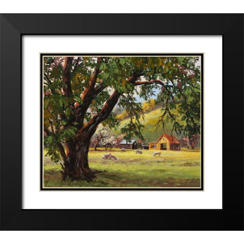 Quiet Meadow Black Modern Wood Framed Art Print with Double Matting by Dertner, Erin