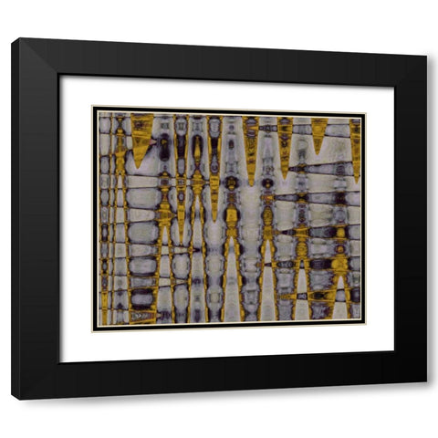 Ochre and Plum I Black Modern Wood Framed Art Print with Double Matting by Mountain, Ricki