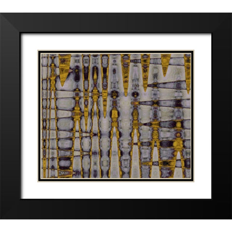 Ochre and Plum I Black Modern Wood Framed Art Print with Double Matting by Mountain, Ricki