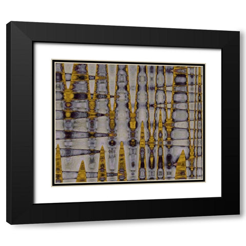 Ochre and Plum II Black Modern Wood Framed Art Print with Double Matting by Mountain, Ricki