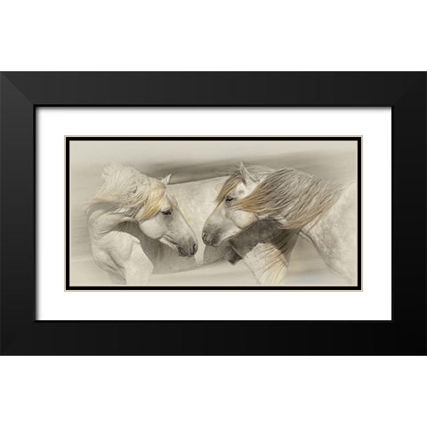 Old Acquaintances Black Modern Wood Framed Art Print with Double Matting by PHBurchett