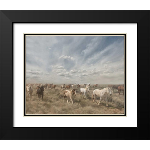 Big Sky Black Modern Wood Framed Art Print with Double Matting by PHBurchett