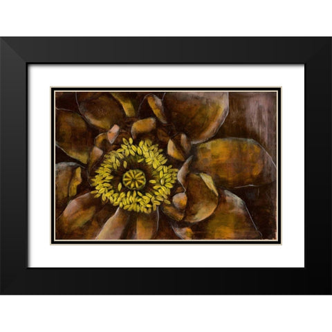 Floral Illusion I Black Modern Wood Framed Art Print with Double Matting by Goldberger, Jennifer