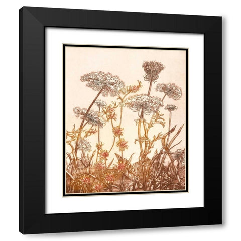Field of Lace I Black Modern Wood Framed Art Print with Double Matting by Dauman, B.