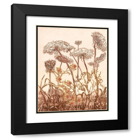 Field of Lace II Black Modern Wood Framed Art Print with Double Matting by Dauman, B.