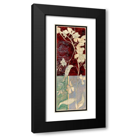 Garden Whimsy V Black Modern Wood Framed Art Print with Double Matting by Goldberger, Jennifer