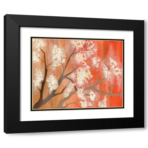 Mandarin Mist I Black Modern Wood Framed Art Print with Double Matting by Lam, Vanna
