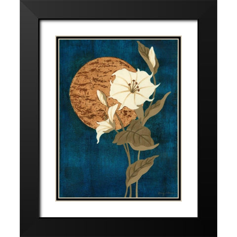 Moonlit Blossoms I Black Modern Wood Framed Art Print with Double Matting by Slocum, Nancy