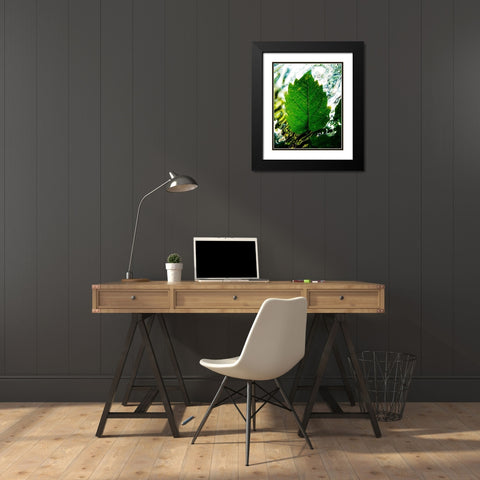 Rising Black Modern Wood Framed Art Print with Double Matting by Morris, Leonard