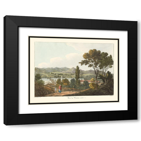 English Countryside I Black Modern Wood Framed Art Print with Double Matting by Wilkenson, Joseph