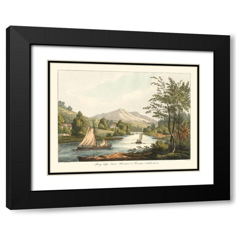 English Countryside II Black Modern Wood Framed Art Print with Double Matting by Wilkenson, Joseph