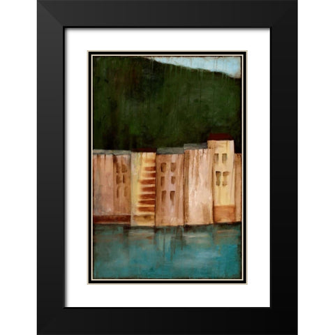 Coastal Villa II Black Modern Wood Framed Art Print with Double Matting by Goldberger, Jennifer