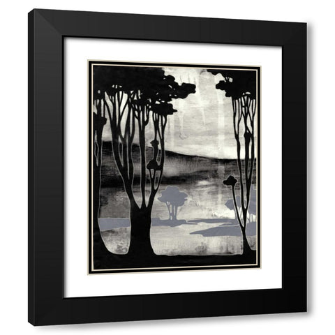 Nouveau Landscape II Black Modern Wood Framed Art Print with Double Matting by Goldberger, Jennifer