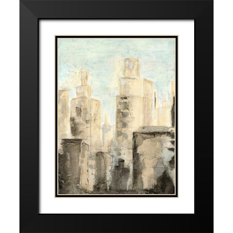 Metropolis I Black Modern Wood Framed Art Print with Double Matting by Meagher, Megan