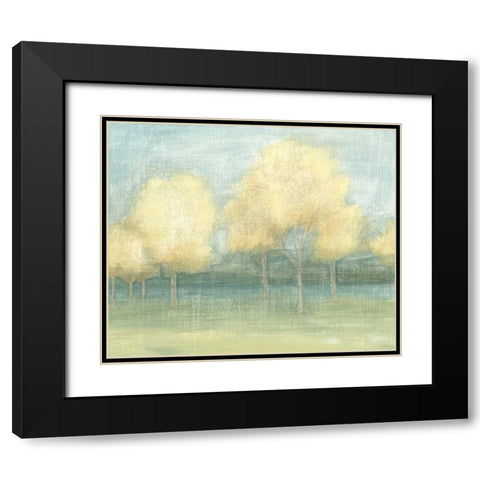 Solace II Black Modern Wood Framed Art Print with Double Matting by Meagher, Megan