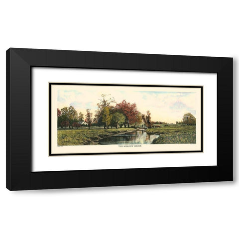 The Meadow Brook Black Modern Wood Framed Art Print with Double Matting by Eaton, C. Harry