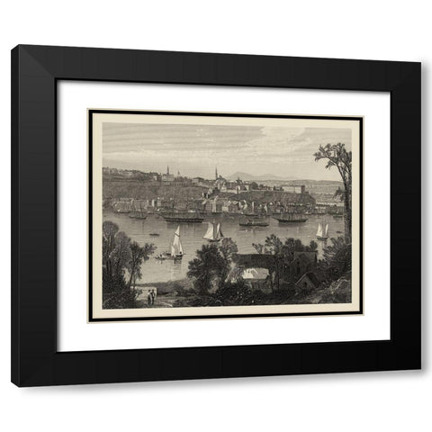 Scenic City Views I Black Modern Wood Framed Art Print with Double Matting by Hinshelwood, R.