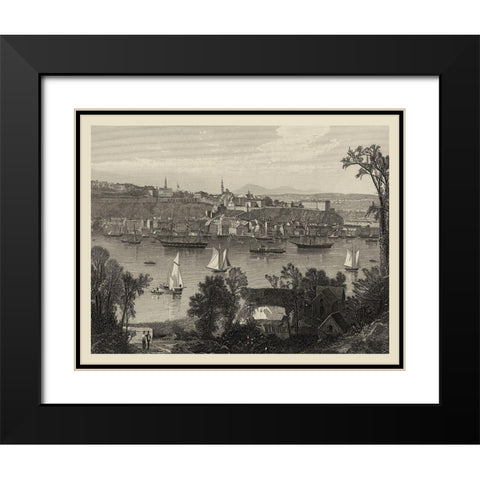 Scenic City Views I Black Modern Wood Framed Art Print with Double Matting by Hinshelwood, R.