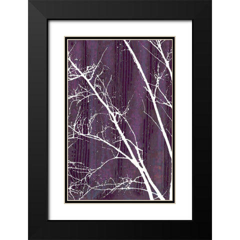 Aurora Silhouette III Black Modern Wood Framed Art Print with Double Matting by Ludwig, Alicia