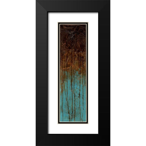 Oxidized Copper II Black Modern Wood Framed Art Print with Double Matting by Goldberger, Jennifer