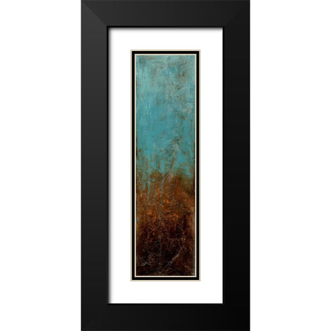 Oxidized Copper III Black Modern Wood Framed Art Print with Double Matting by Goldberger, Jennifer