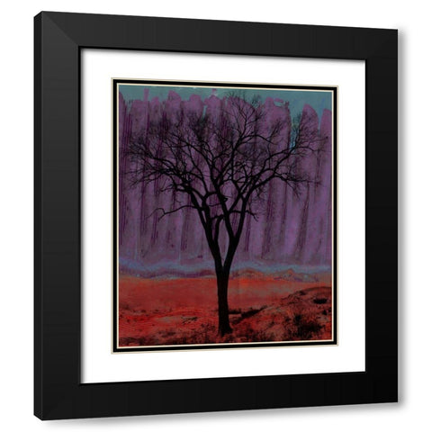 Aurora I Black Modern Wood Framed Art Print with Double Matting by Ludwig, Alicia