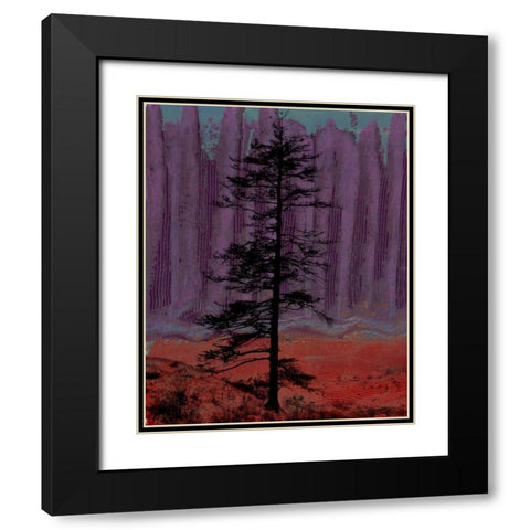Aurora II Black Modern Wood Framed Art Print with Double Matting by Ludwig, Alicia