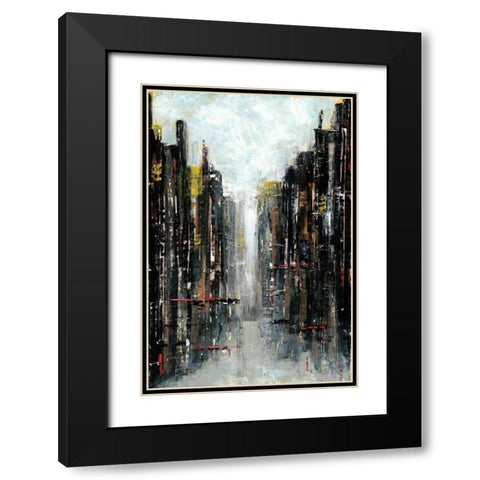 Gotham I Black Modern Wood Framed Art Print with Double Matting by Fagalde, Jarman