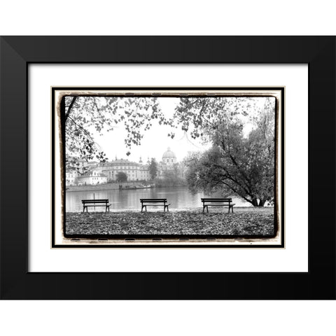 Peaceful Morning Black Modern Wood Framed Art Print with Double Matting by DeNardo, Laura