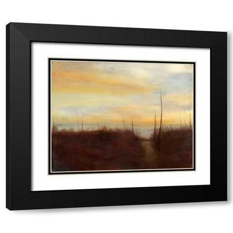 Sunrise Stroll I Black Modern Wood Framed Art Print with Double Matting by Goldberger, Jennifer