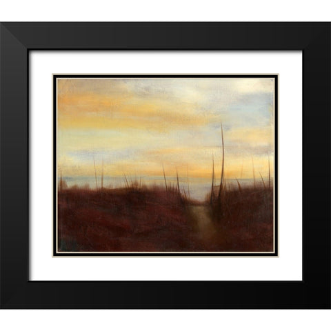 Sunrise Stroll I Black Modern Wood Framed Art Print with Double Matting by Goldberger, Jennifer