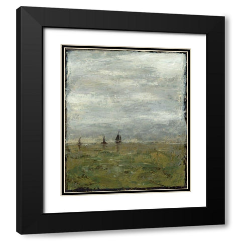 Out to Sea II Black Modern Wood Framed Art Print with Double Matting by Meagher, Megan