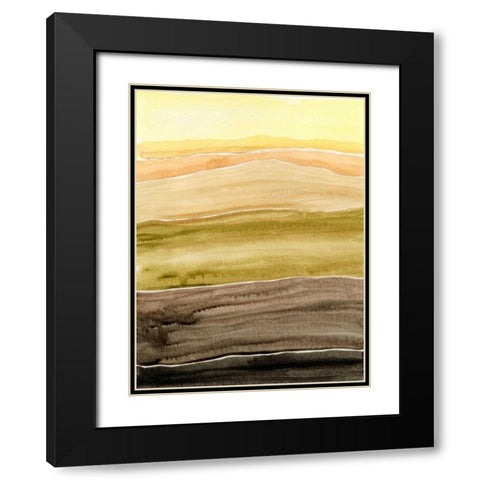 Sun Dance I Black Modern Wood Framed Art Print with Double Matting by Ludwig, Alicia