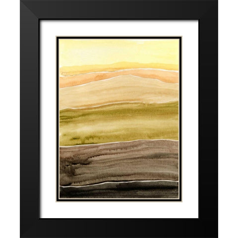 Sun Dance I Black Modern Wood Framed Art Print with Double Matting by Ludwig, Alicia