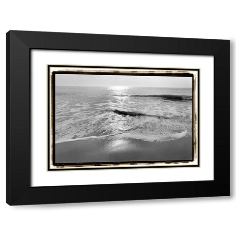 Ocean Sunrise II Black Modern Wood Framed Art Print with Double Matting by DeNardo, Laura