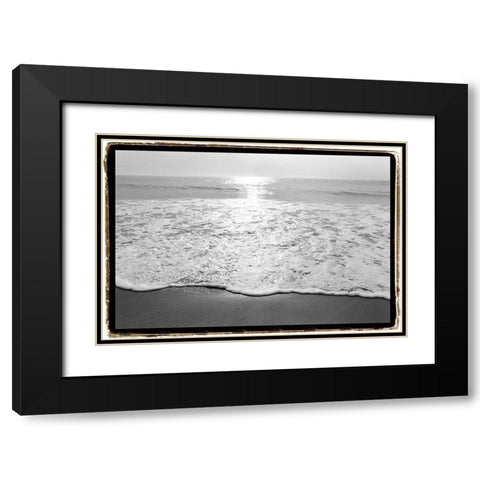 Ocean Sunrise III Black Modern Wood Framed Art Print with Double Matting by DeNardo, Laura