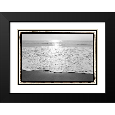 Ocean Sunrise III Black Modern Wood Framed Art Print with Double Matting by DeNardo, Laura