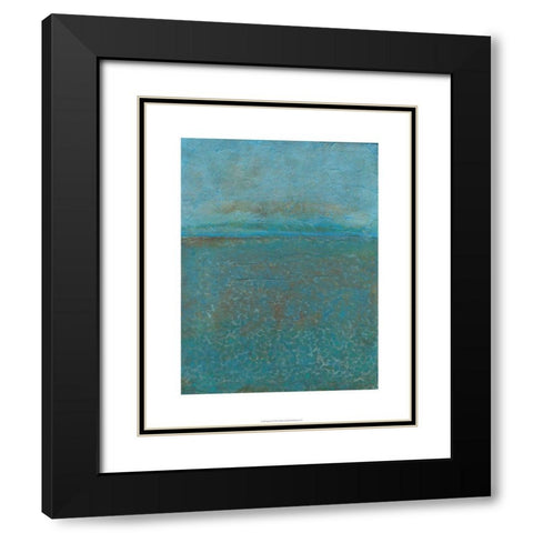 Aegean Sea I Black Modern Wood Framed Art Print with Double Matting by Holland, J.