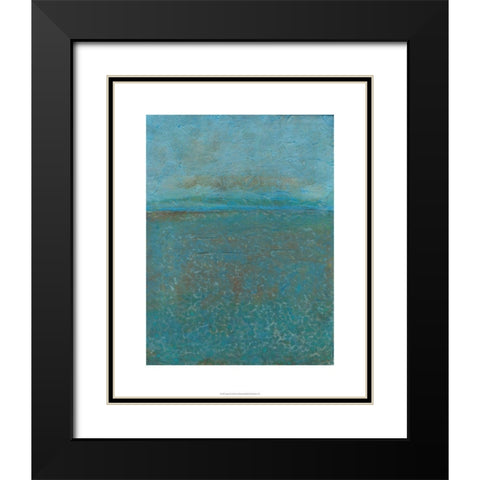 Aegean Sea I Black Modern Wood Framed Art Print with Double Matting by Holland, J.