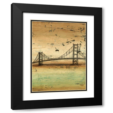 Traverse II Black Modern Wood Framed Art Print with Double Matting by Harper, Ethan
