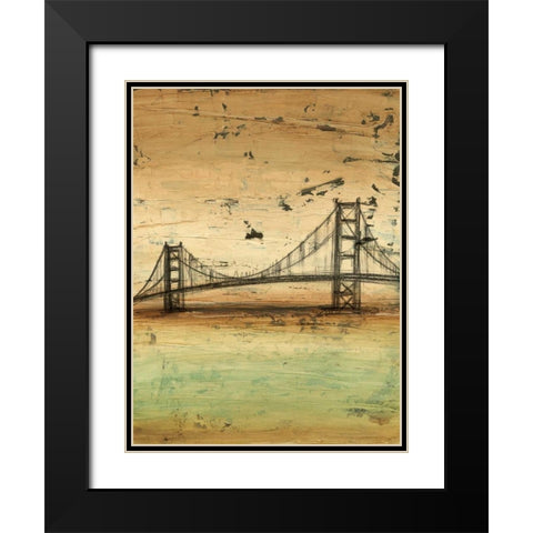 Traverse II Black Modern Wood Framed Art Print with Double Matting by Harper, Ethan